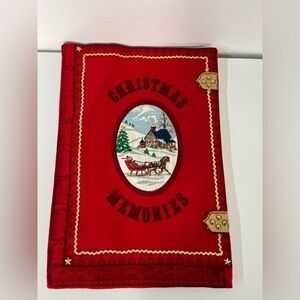 Christmas Memories Cloth Book Fabric CRANSTON PRINT WORKS Making Cookies Kit